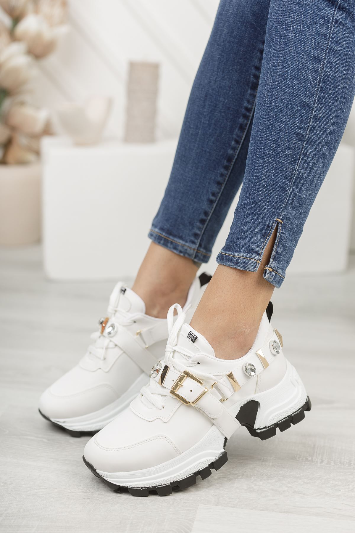 Wego Beyaz Kadın Spor Ayakkabı
