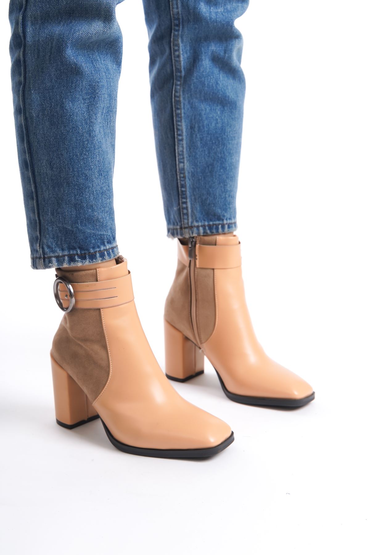 Reha Kalın Topuklu Topuklu Bot VIZON  