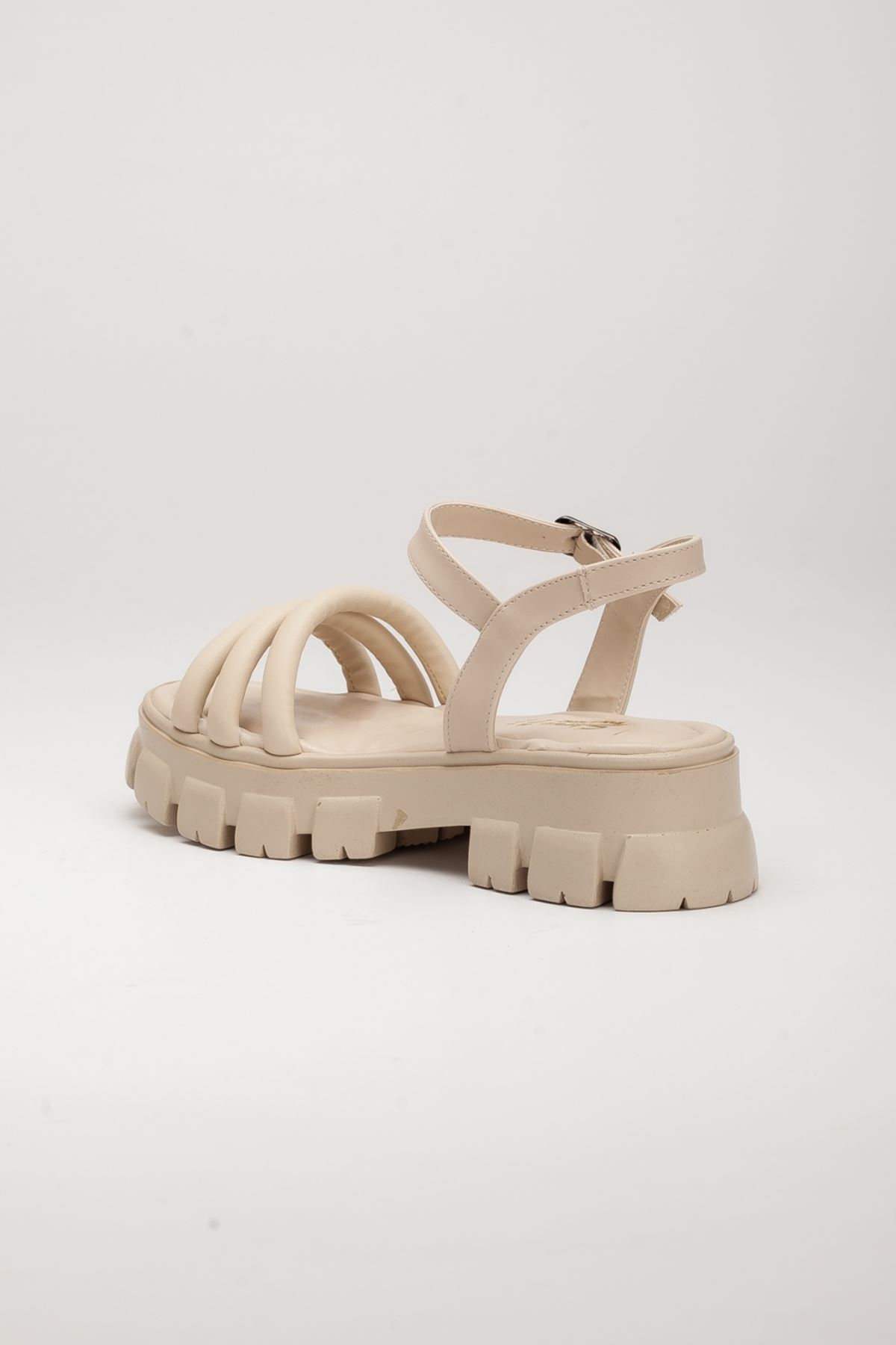 BAYAN NUT YÜKSEK TABAN BİLEKTEN BAĞLAMA BİYELİ