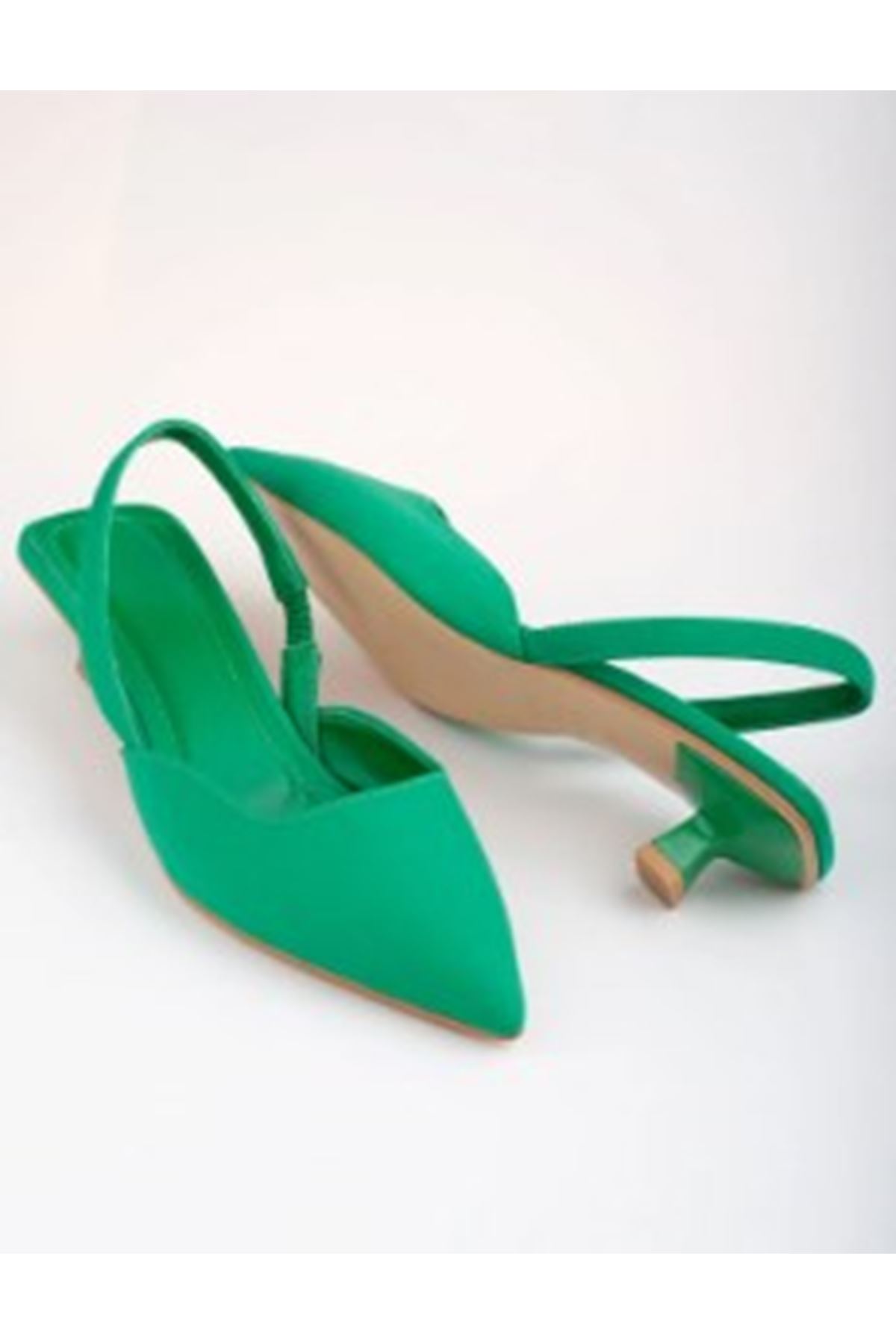  ÇİMEN YEŞİLİ Topuklu Sandalet