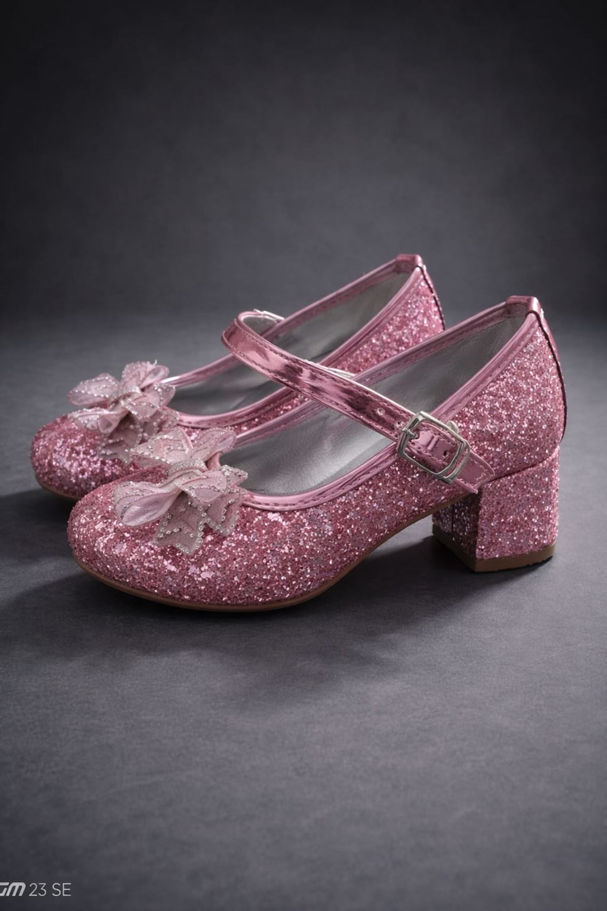 Luna  Fiyonklu Çocuk Topuklu Ayakkabı, Çocuk Abiye Ayakkabı