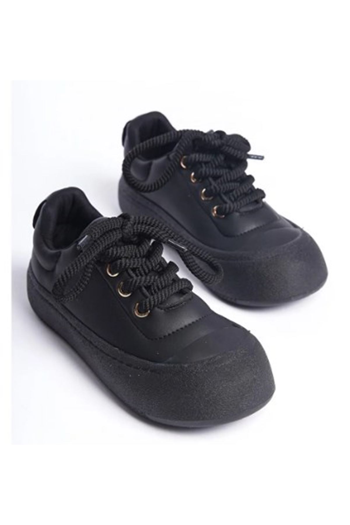  Swell Halat Bağcıklı Siyah  Kadın Günlük Spor Ayakkabı