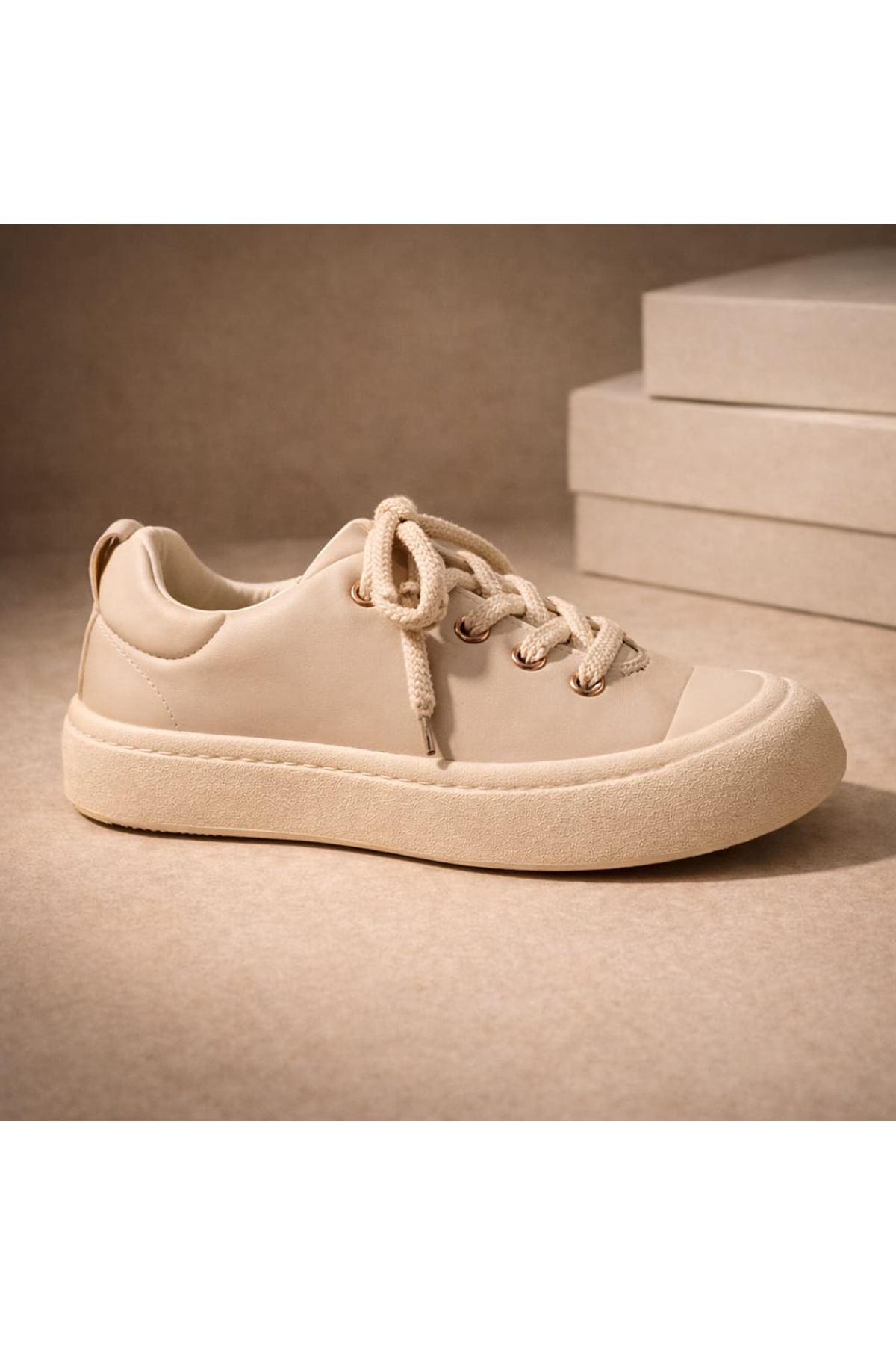  HALAT Bağcıklı Kadın Günlük Spor Ayakkabı