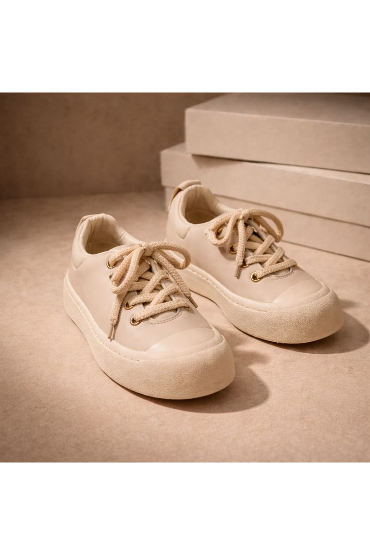 Swell Halat Bağcıklı Kadın Günlük Spor Ayakkabı