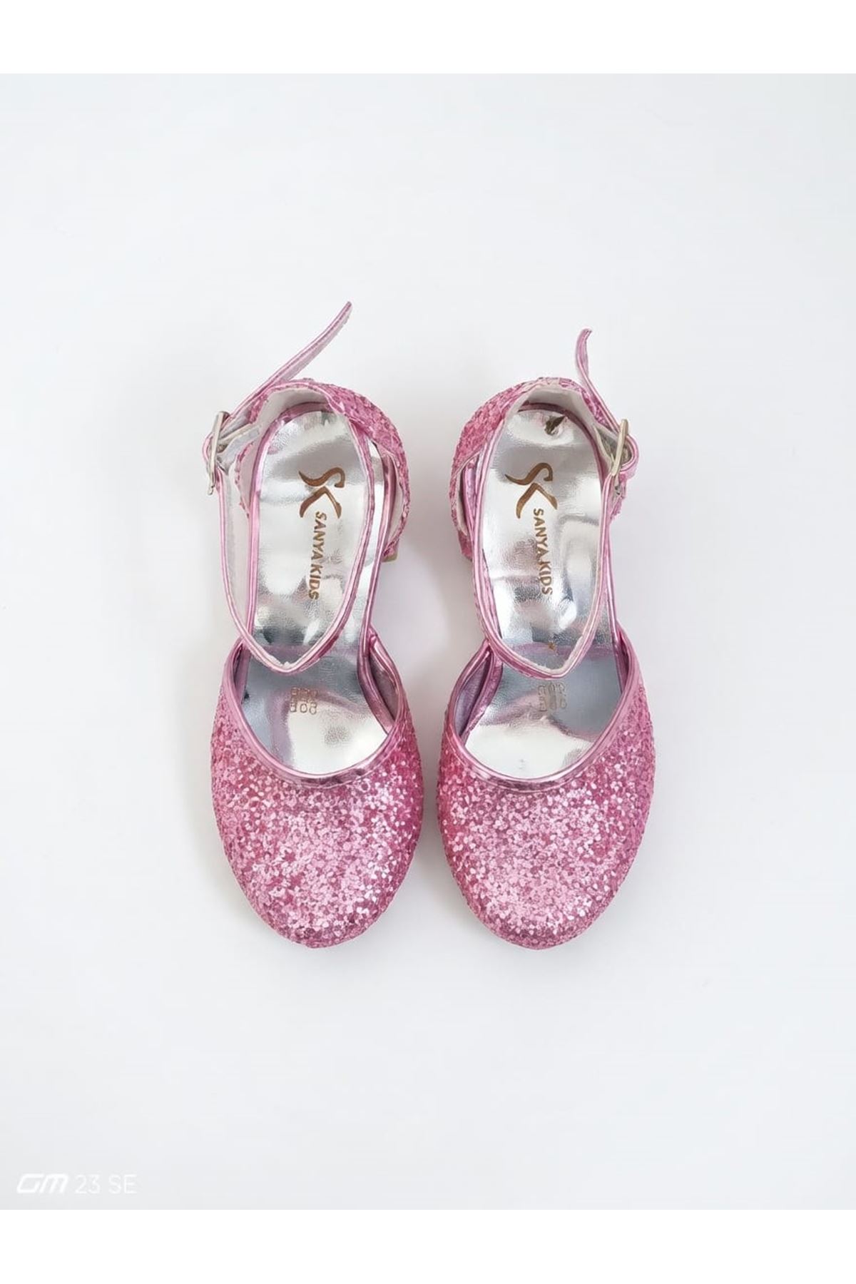 NİNELLA  Pembe Işıltılı Kız Çocuk Topuklu Ayakkabı