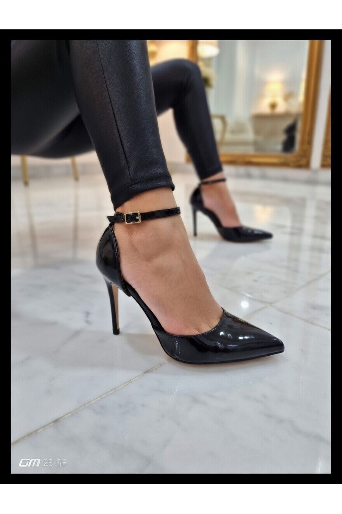 BLACK LUXURY  SİVRİ BURUN YÜKSEK TOPUKLU