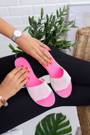 Sise  Gümüş Fuşya  Kadın Terlik  A-3