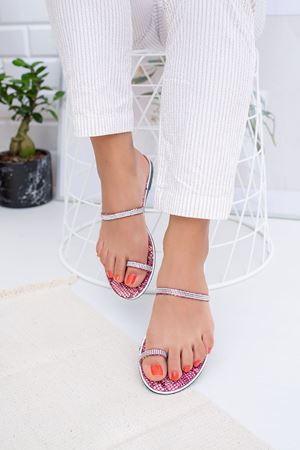 Spehi Taşlı Alaca Terlik   A-2 