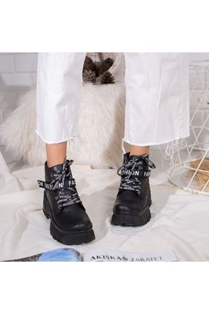 Gizza Cırt Cırtlı Spor Bot Siyah   E-1