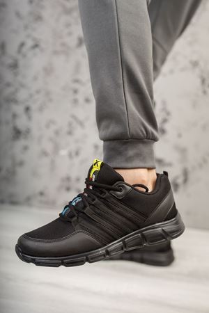 Wawik Siyah Yazı Detaylı Erkek Spor Ayakkabı   C-3