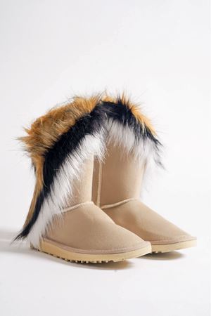 Furry Vizon Süet  Kadın Bot  E-2