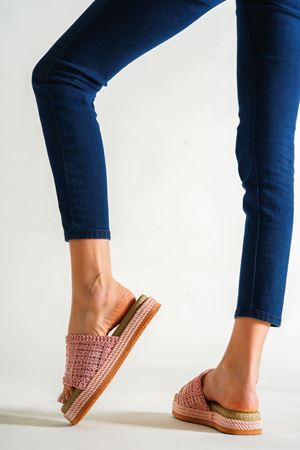 Tokyo Pembe Örme Terlik