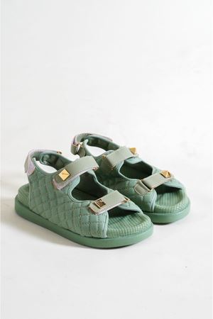 İLHABELA MİNT ÇİFT BANTLI KADIN SANDALET  A-3