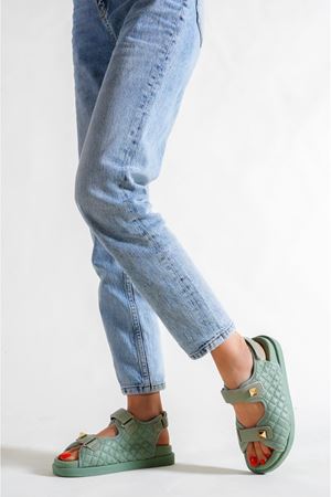 İLHABELA MİNT ÇİFT BANTLI KADIN SANDALET  A-3