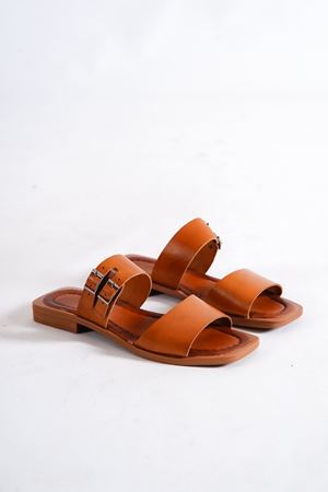 AMAUR HAKİKİ DERİ KAHVERENGİ  TERLİK  C-1