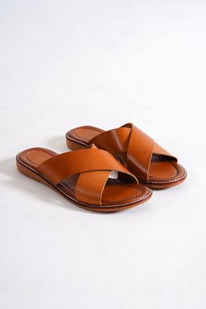 LUPİN HAKİKİ DERİ KADIN KAHVERENGİ  TERLİK   C-1