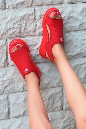 Begonia Kırmızı Kadın  Sandalet  B-1