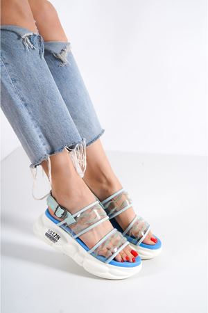 MİRMAR MAVİ SPOR KADIN YAZ SANDALET    C-2