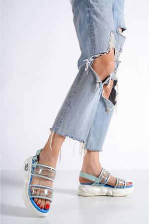 MİRMAR MAVİ SPOR KADIN YAZ SANDALET    C-2