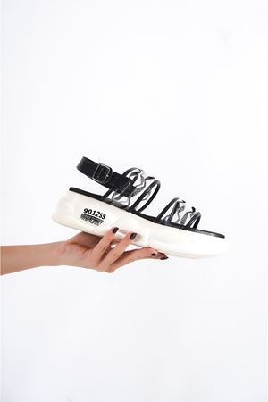 MİRMAR SPOR KADIN SİYAH YAZ SANDALET    C-2