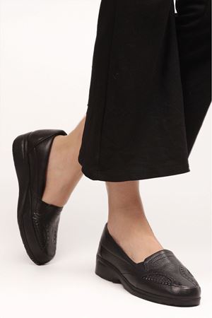 SAYS Hakiki Deri Kaymaz Yumuşak Taban ayakkabı - kopya