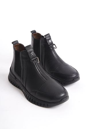 MAYLO SİYAH DERİ ORTOPEDİK HAFİF KADIN BOT    D-3