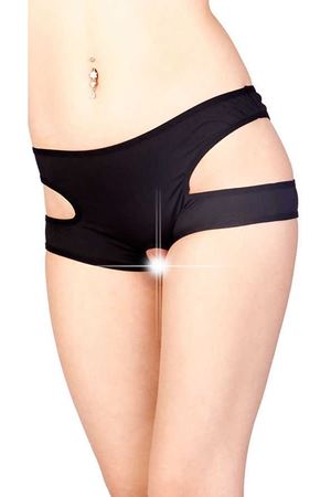 Siyah Özel Bölgesi Açık Fantazi Külot TM1154