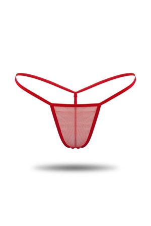 Kırmızı Tül Tanga TM1115