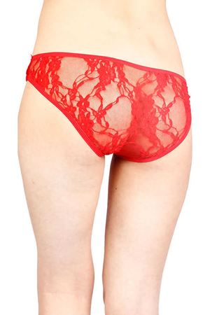 Kırmızı Şerit Detaylı Seksi Külot TM1139