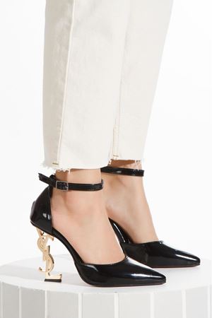 STYLE''S   SİYAH METAL YÜKSEK  TOPUKLU SİVRİ BURUN  ZARİF STİLETTO