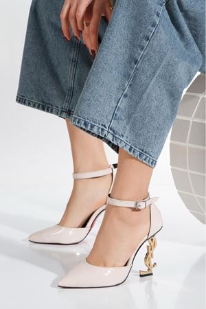 STYLE''S  METAL YÜKSEK  TOPUKLU SİVRİ BURUN  ZARİF STİLETTO