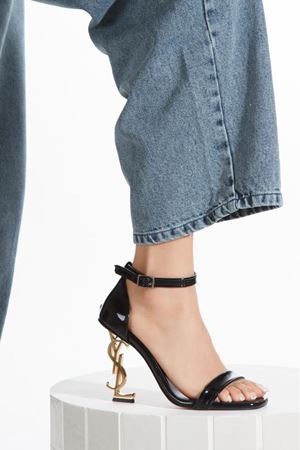 PRINCESS SİYAH METAL YÜKSEK TOPUKLU  ZARİF ABİYE AYAKKABI 