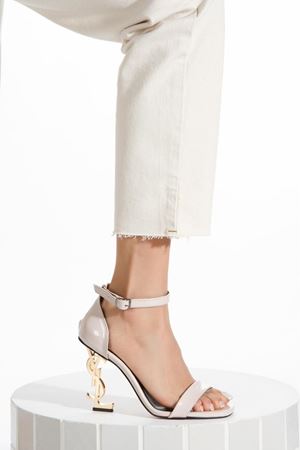 PRINCESS METAL YÜKSEK TOPUKLU BEJ ZARİF ABİYE AYAKKABI