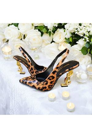 TALYA LEOPAR  METAL YÜKSEK TOPUKLU SİVRİ BURUN ZARİF STİLETTO