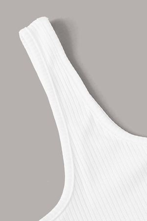 Kadın Siyah Şortlu Beyaz Croplu Gecelik Takımı