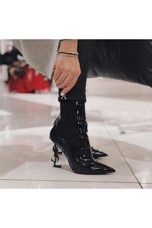 İKON'S  METAL YÜKSEK TOPUKLU, RUGAN  SİYAH BOT 