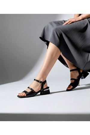 Dixia Siyah Cilt Topuklu 