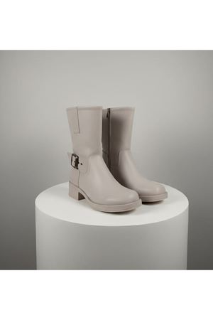 NORA  Fermuarlı Küt Burun Kalın Topuklu Bot