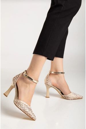 Helz  Taşlı Topuklu Kadin Ayakkabı