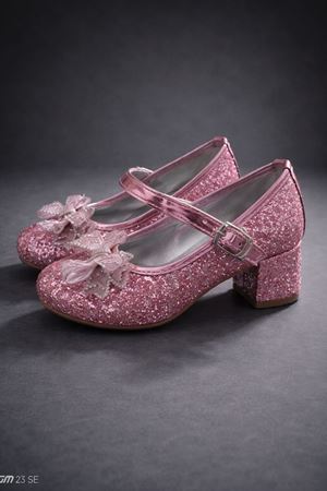  Fiyonklu Çocuk Topuklu Ayakkabı, Çocuk Abiye Ayakkabı