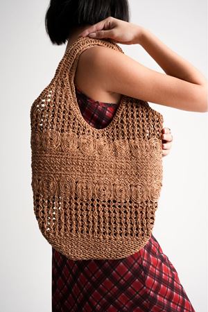 Amid Kahve Kadın Triko Spor Çanta