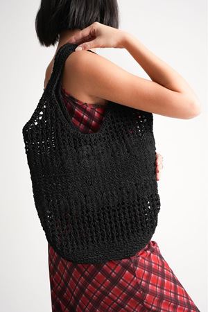 Amida Siyah Kadın Triko Spor Çanta