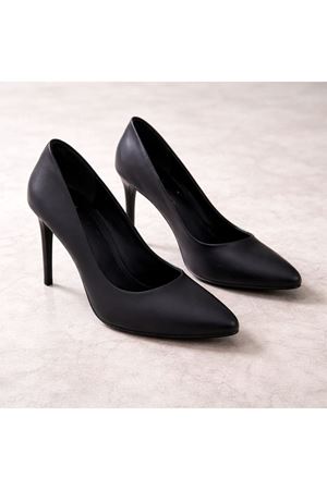 VERA Siyah Stiletto Topuklu Kadın Ayakkabı