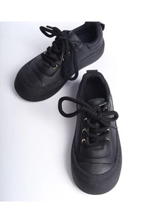  Swell Halat Bağcıklı Siyah  Kadın Günlük Spor Ayakkabı