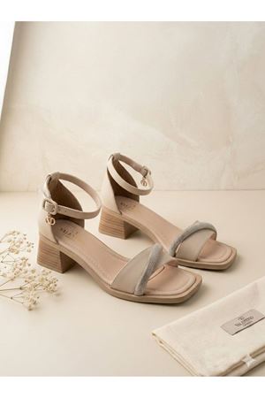  Ten Taşlı Kadın Topuklu Ayakkabı