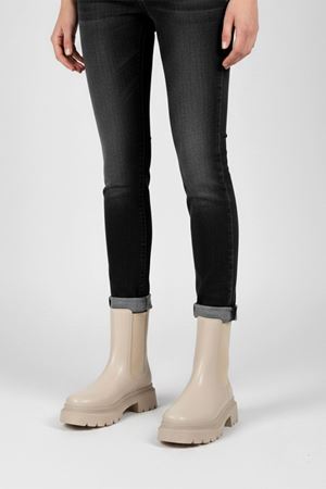 Lina  Kadın Bej Lastikli Cilt Bilekli Orta Boy  Bot  