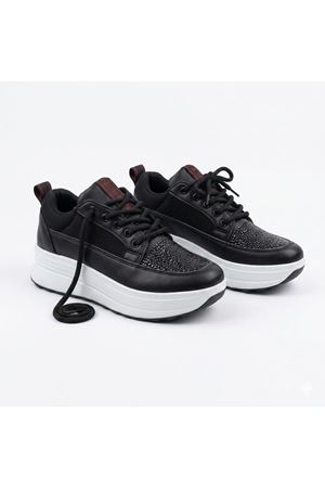  Siyah Beyaz Kadın Spor Ayakkabı A-1
