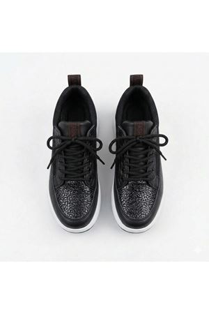 Oneo Siyah Beyaz Kadın Spor Ayakkabı A-1