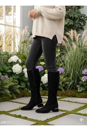 Alia Kadın Diz Topuklu Çizme