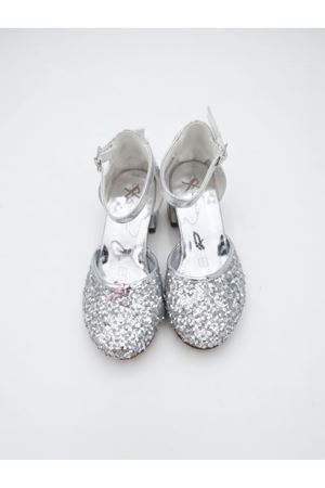 NİNELLA  Gümüş Işıltılı Kız Çocuk Topuklu Ayakkabı